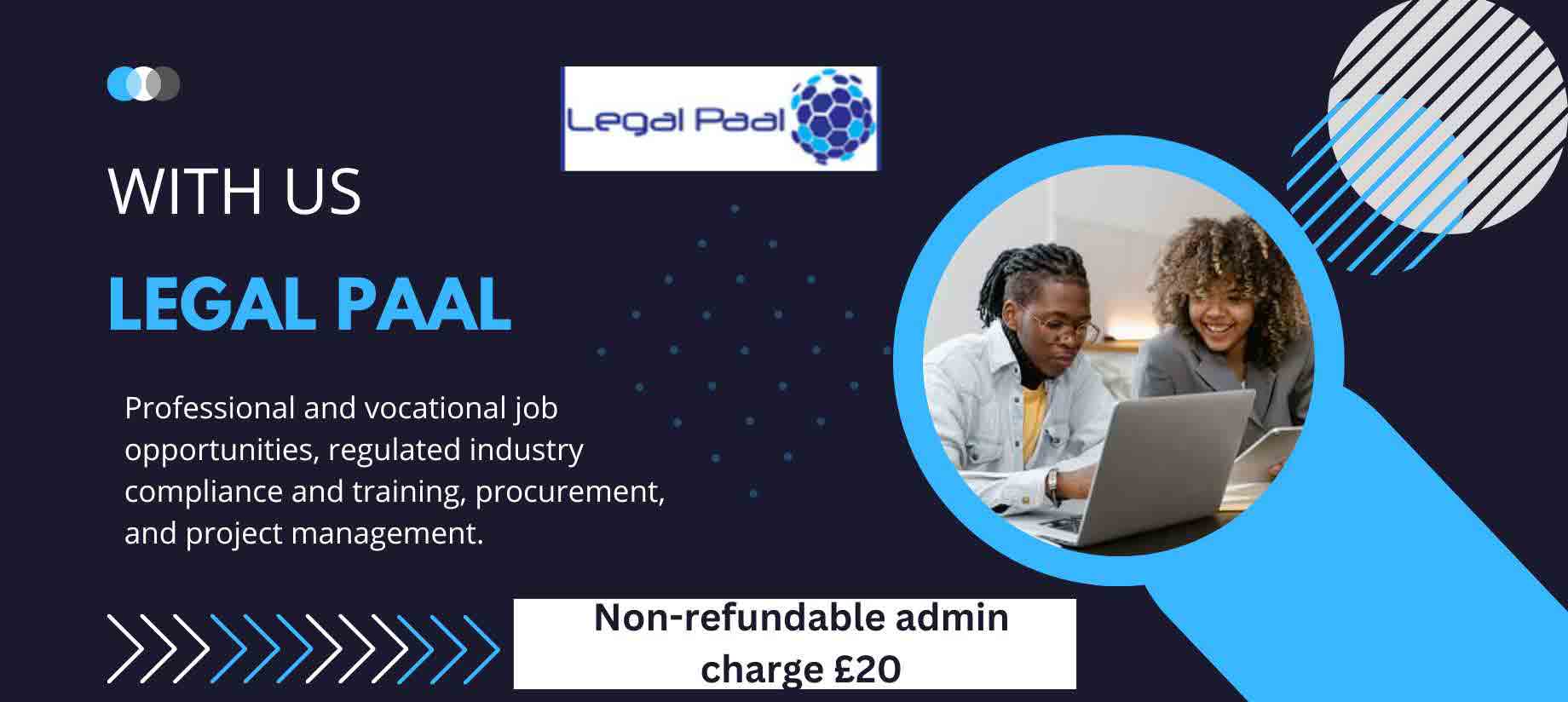 Non-refundable admin charge £20 - Banner Image on Legal Paal