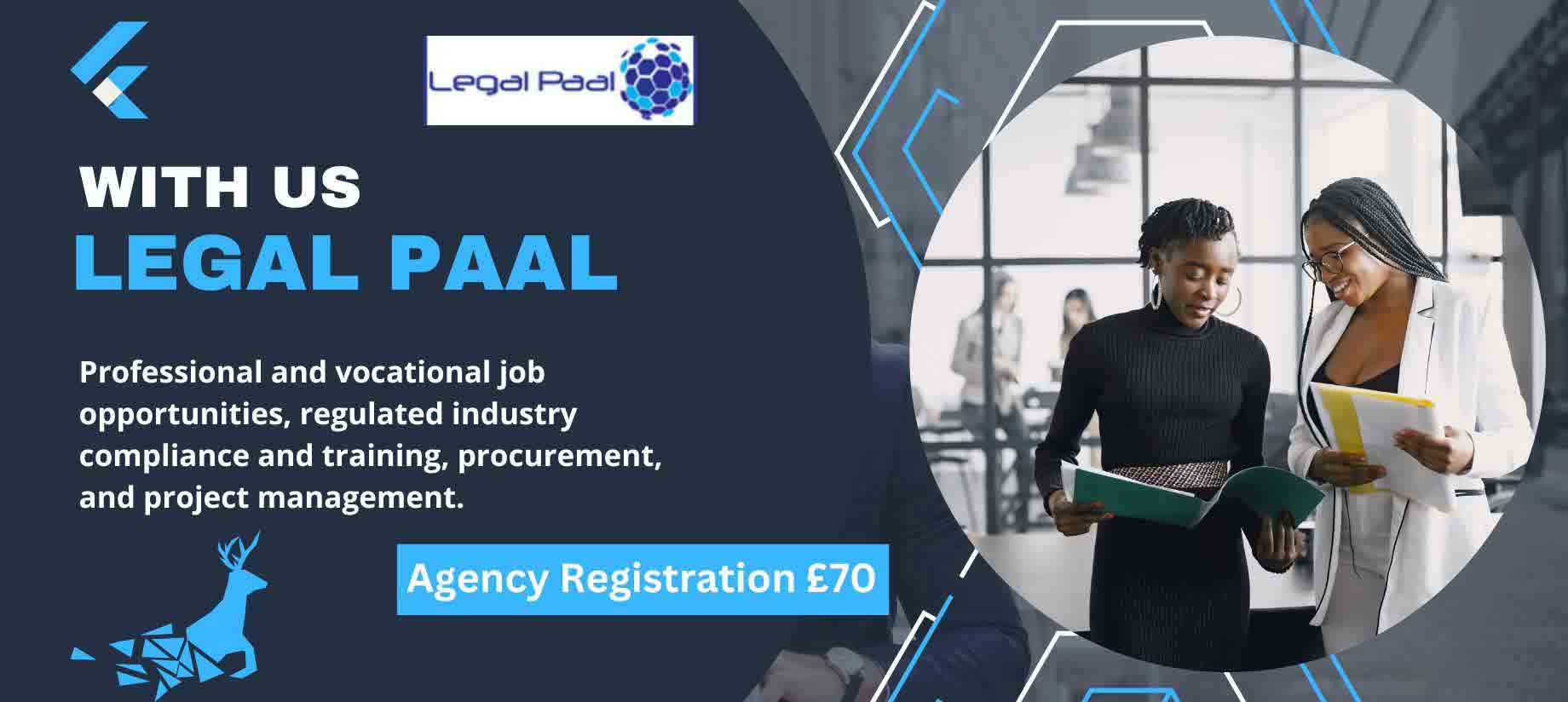 Agency Registration £70 - Banner Image on Legal Paal