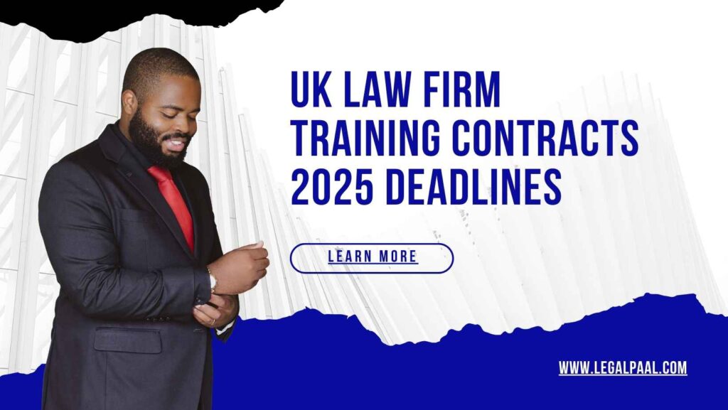 UK Law Firm Training Contracts 2025 Deadlines